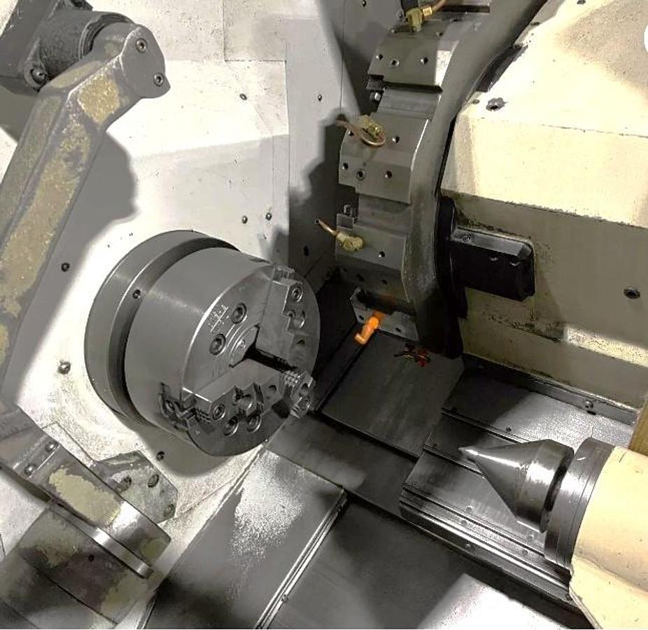 Used 2005 Mazak Nexus QTN 300/650 with Tailstock, Chip Conveyor, Tool Presetter, 10" Hyd. Chuck, 3" Bar Capacity