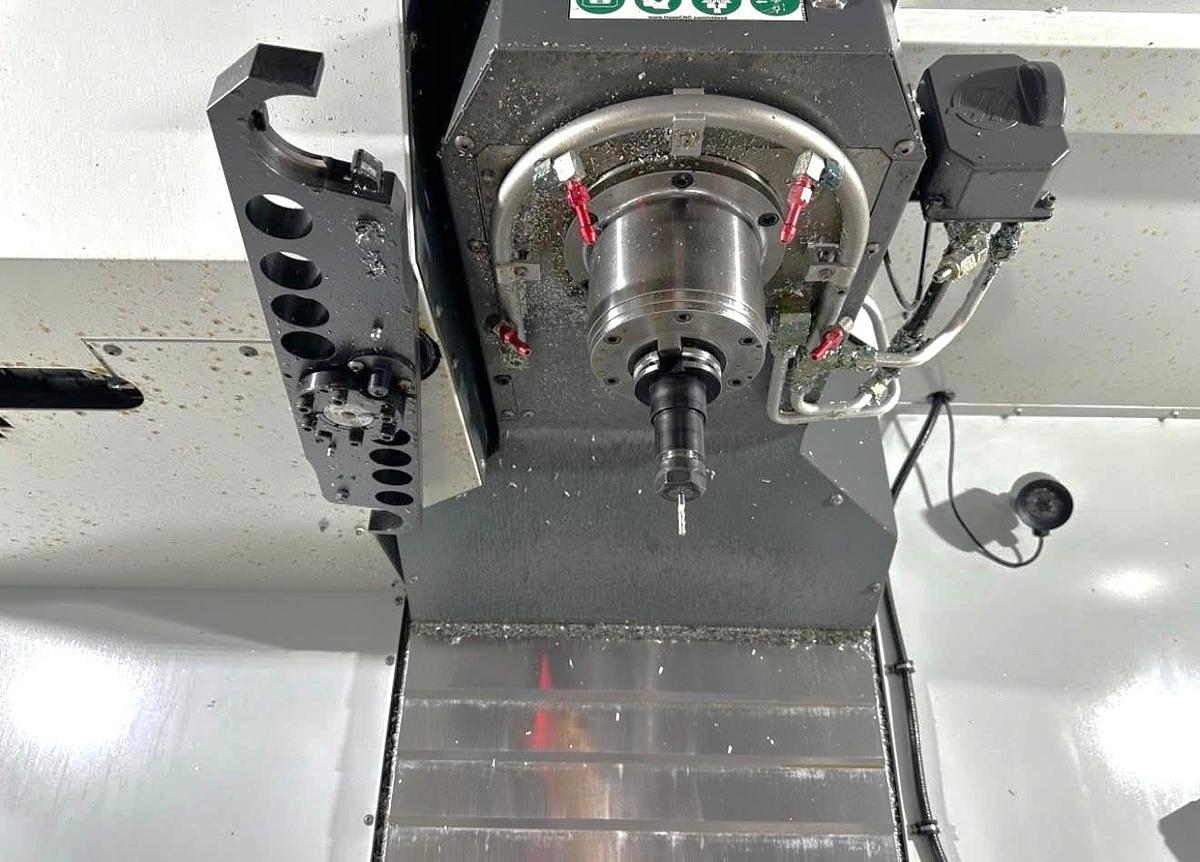Used 2021 Haas VF-5SS with Haas HRT-160 4th Axis Table, Probing, PCool, Auger, 4th & 5th Axis Drives, Mist Collector, Tooling