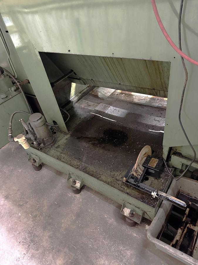 Used 1984 Hitachi Seiki 7NF-1100 with 22.5" Air Chuck, 8" Hole Through Chuck, 10" Spindle Bore, Fanuc FAPT Conversational