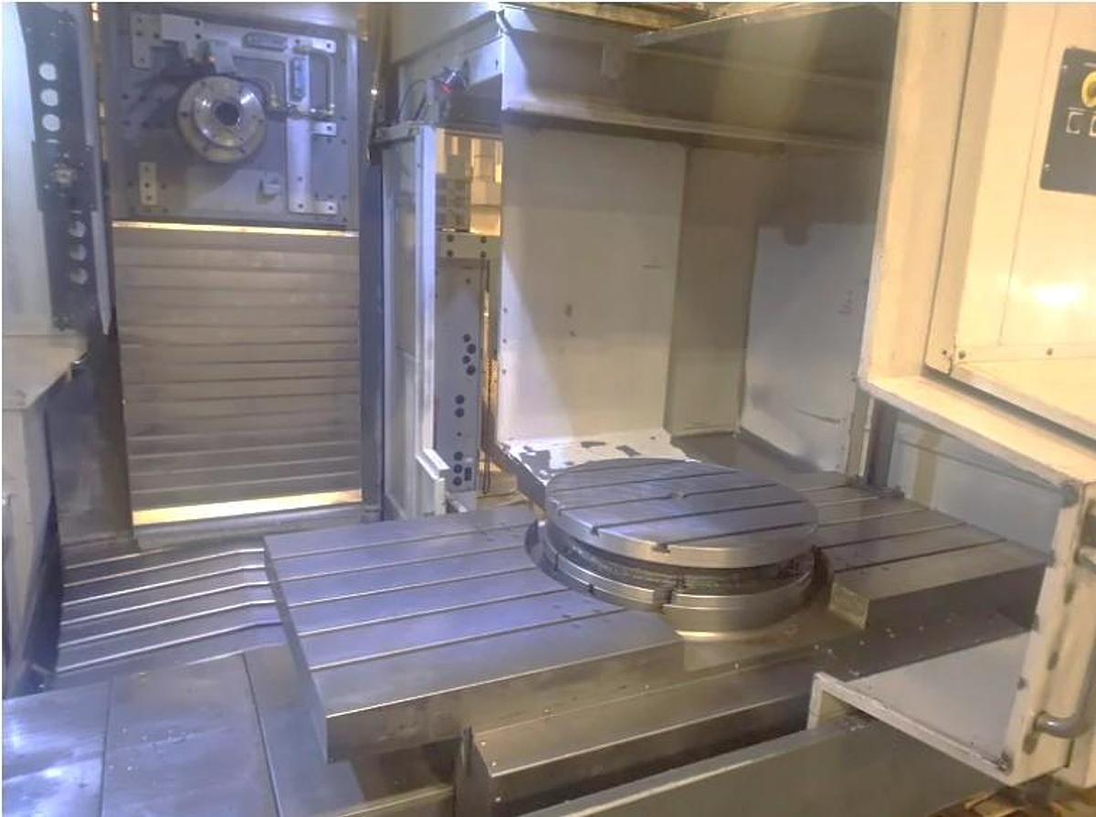 Used 2010 Haas EC-2000-4X with Built In 4th Axis Table, Hi Press. Coolant Thru Spindle, Probing, 6000 RPM, 30 HP Gearbox