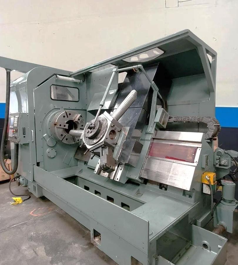 Used 1990 Mori Seiki SL-8B with Updated Fanuc 0i-TD Control, 24" 3 Jaw Hydraulic Chuck, 10.2" Spindle Bore