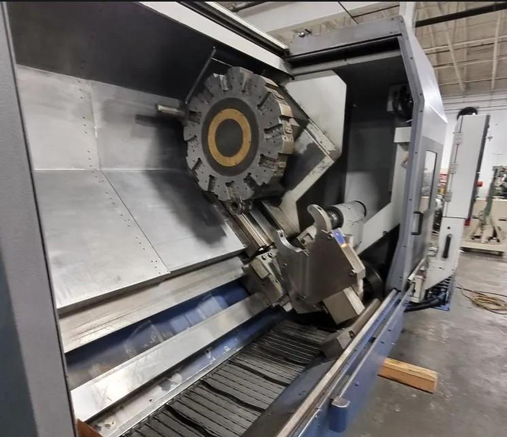 Used 2000 Mori Seiki SL400B/2000 with 80" cc, 4.33" Bar Capacity, 15" Hyd. Chuck, LNS Steady Rest, Tailstock, MSC-501 Control