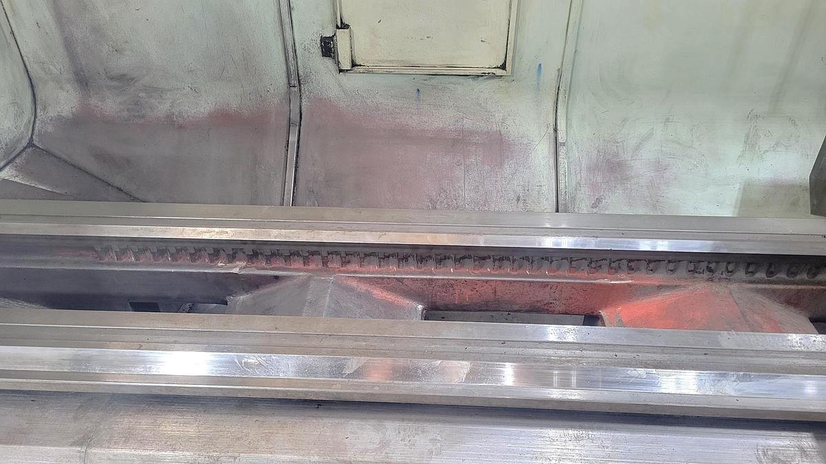 Used 2006 Hankook Protec 9NC/4000 with 10" Bar Capacity, 160" Centers, (2) 25" Manual Chucks, Fanuc 21iTB Control