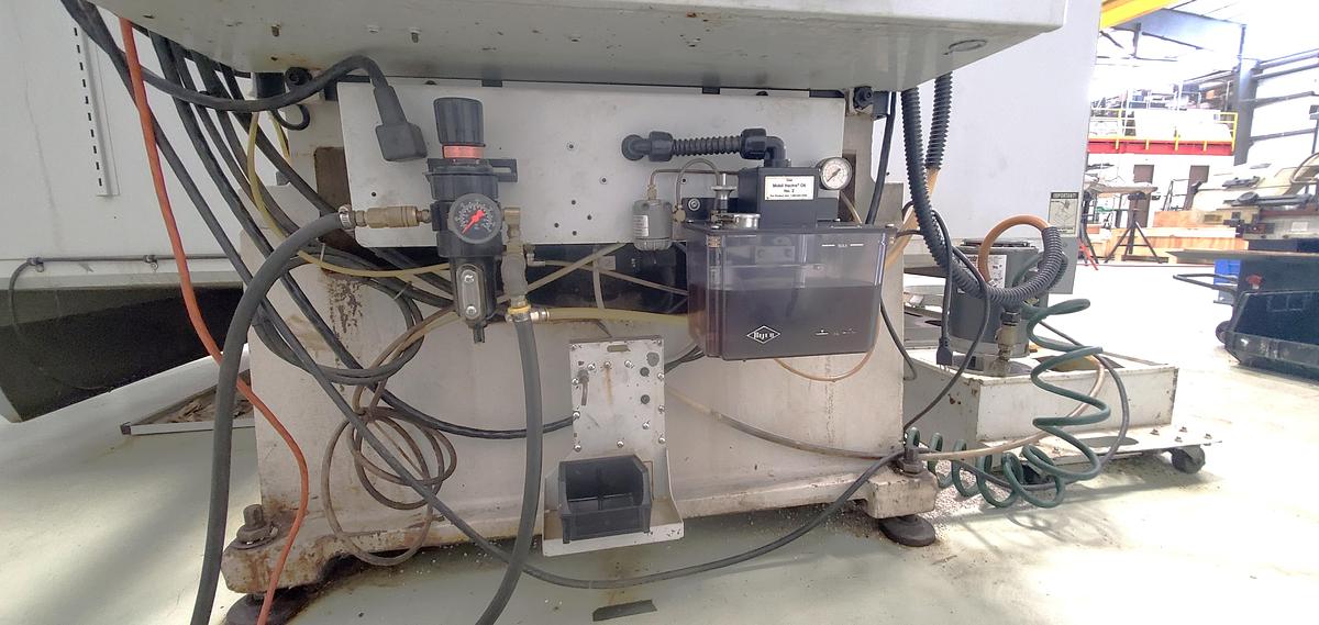 Used 2001 Haas VF4D with Haas HRT210 4th Axis Table, Tailstock, Auger, Prog. Coolant, Quick Code