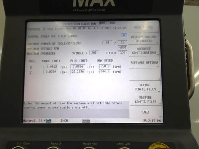 Used 2012 Hurco TM-8