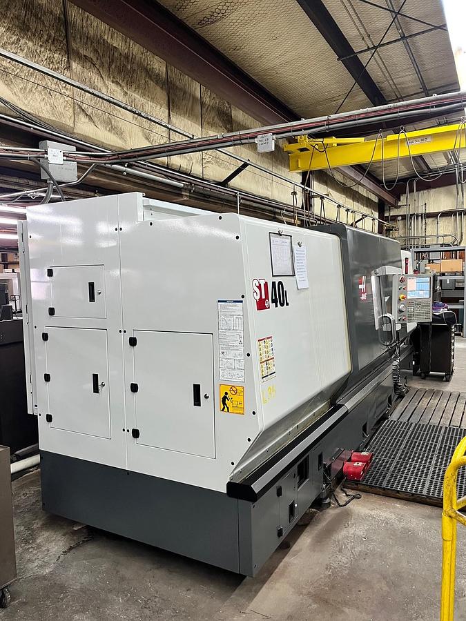 Used 2012 Haas ST-40LB with Long Bed, 6.5" Bar Capacity, Steady Rest Provision, 18" Chuck, Conveyor, Tailstock
