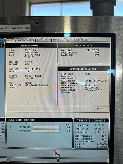 Used 2014 Haas TL-1 with Tailstock, 8" Chuck, Manual Handwheels, Coolant Tank/Pump, Low Hours from Tech School