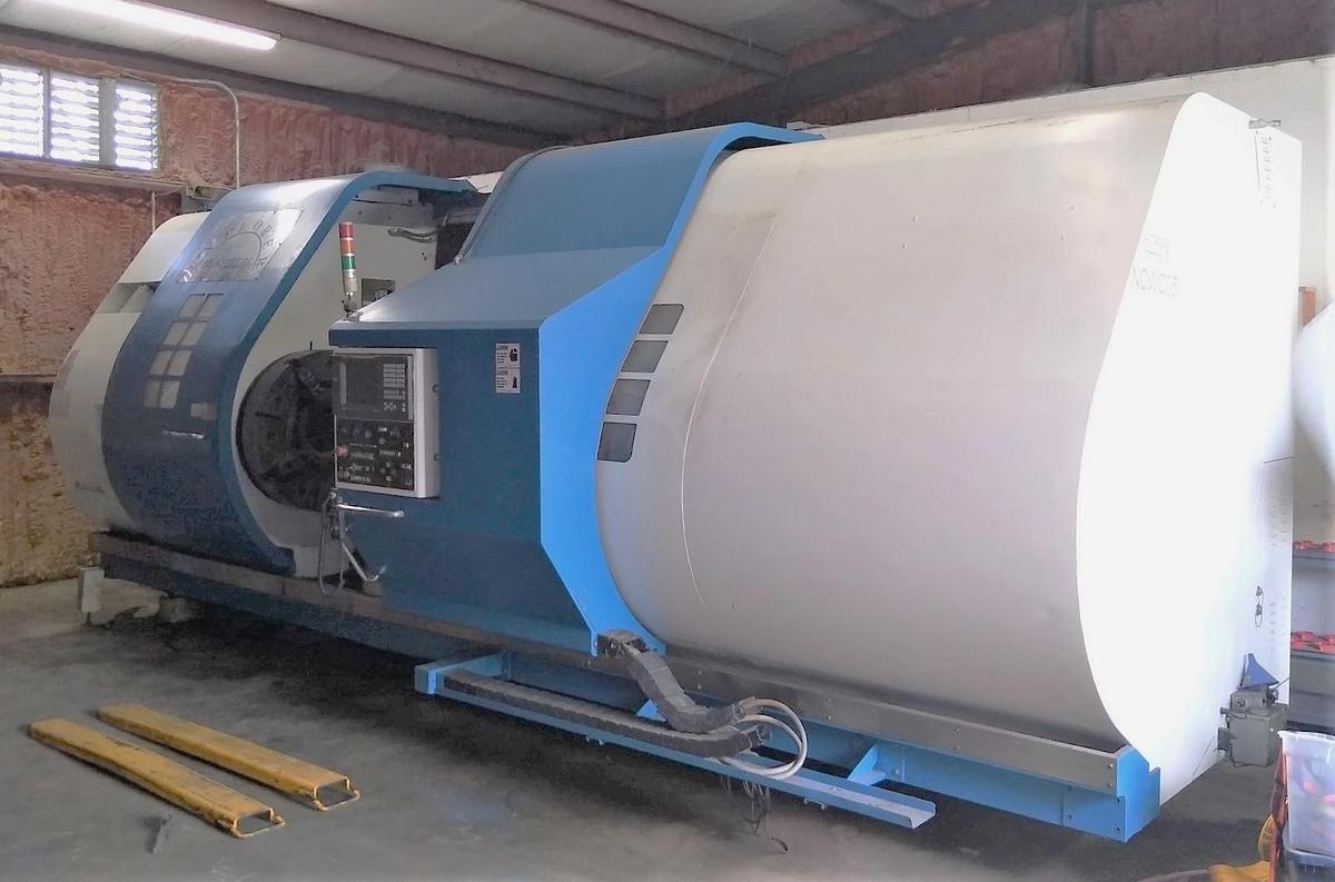 Used 2006 Explorer SA45-V22/2200 CNC Big Bore Lathe with 21.06" Bore, 