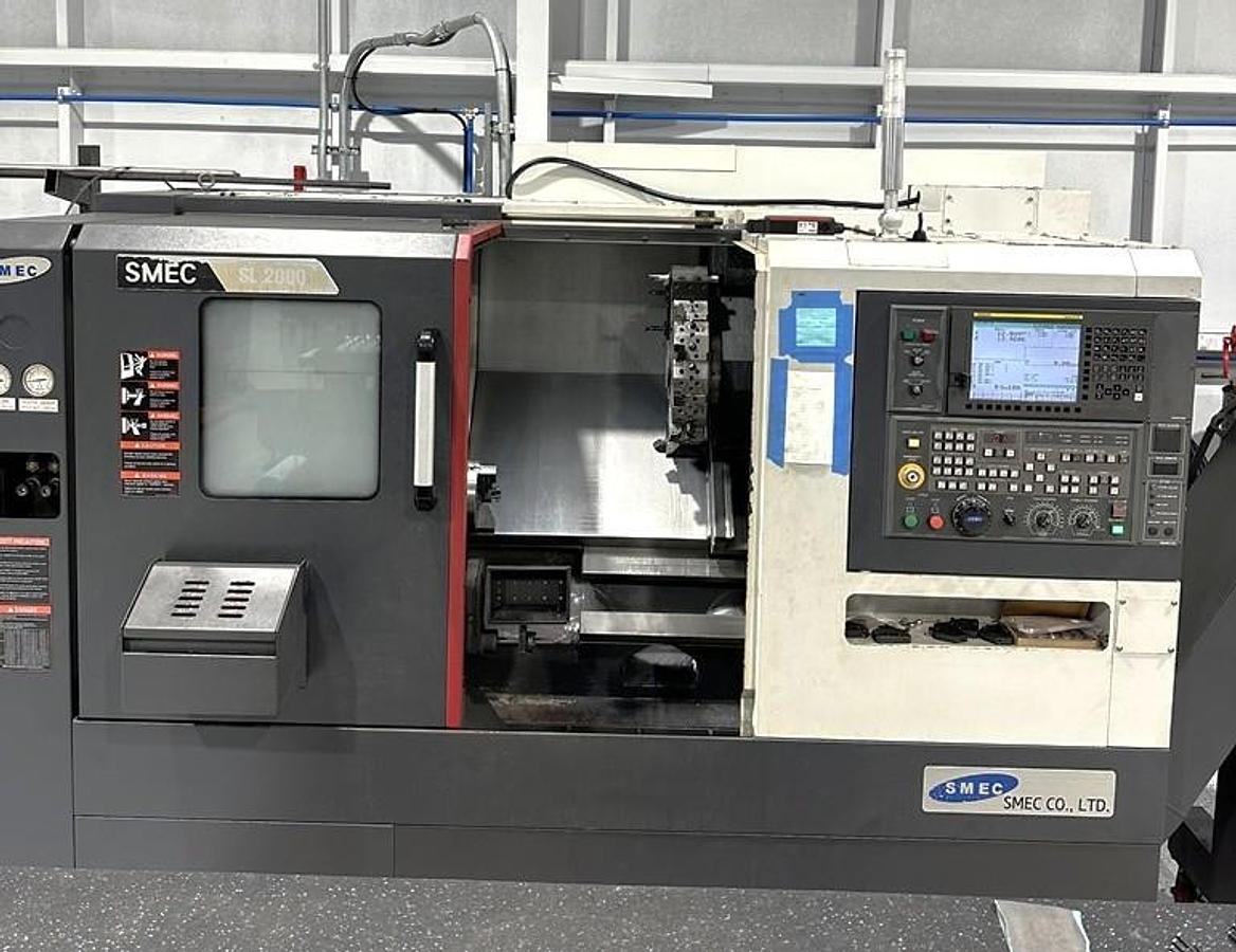 Used 2019 SMEC SL-2000A with Chip Conveyor, Parts Catcher, Tool Presetter, 6" 3 Jaw Hyd Chuck, Hydraulic Tailstock, Fanuc 0iTF