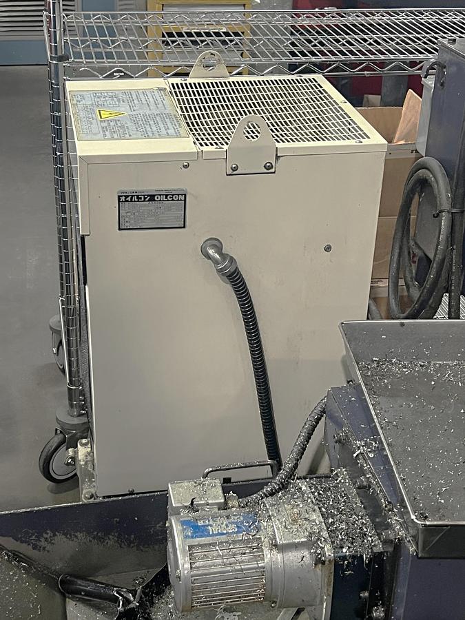 Used 2003 Enshu S-400 Vertical Machining Center with 2 Pallet Changer, Fanuc 18M, 8000 RPM, RJH, CAT40, 20 Station ATC, Chip Auger