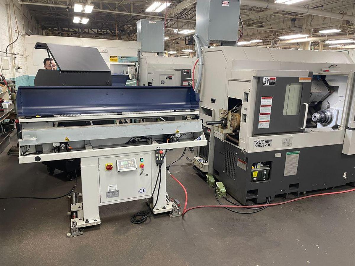 Used 2019 Tsugami M08SY Lathe with Subspindle, Live Tooling, Y Axis, Barfeed