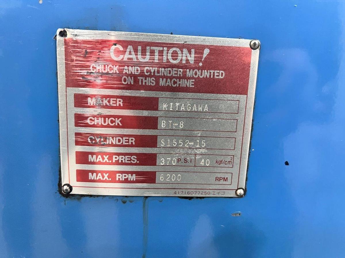 Used 1988 Mazak QT15 Universal with Mazatrol T-2 Control, 8" Chuck, 2" Bar Capacity, Chip Conveyor, Tool Presetter, Tailstock