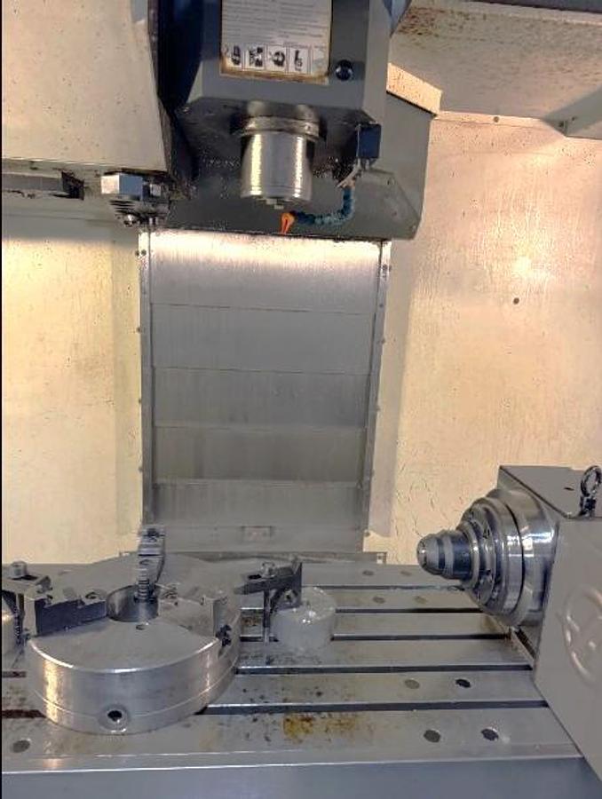 Used 2012 Haas VF-3SS with 4th Axis Rotary Table, Chip Auger, RJH, 24 Station Side Mounted ATC, 12,000 RPM