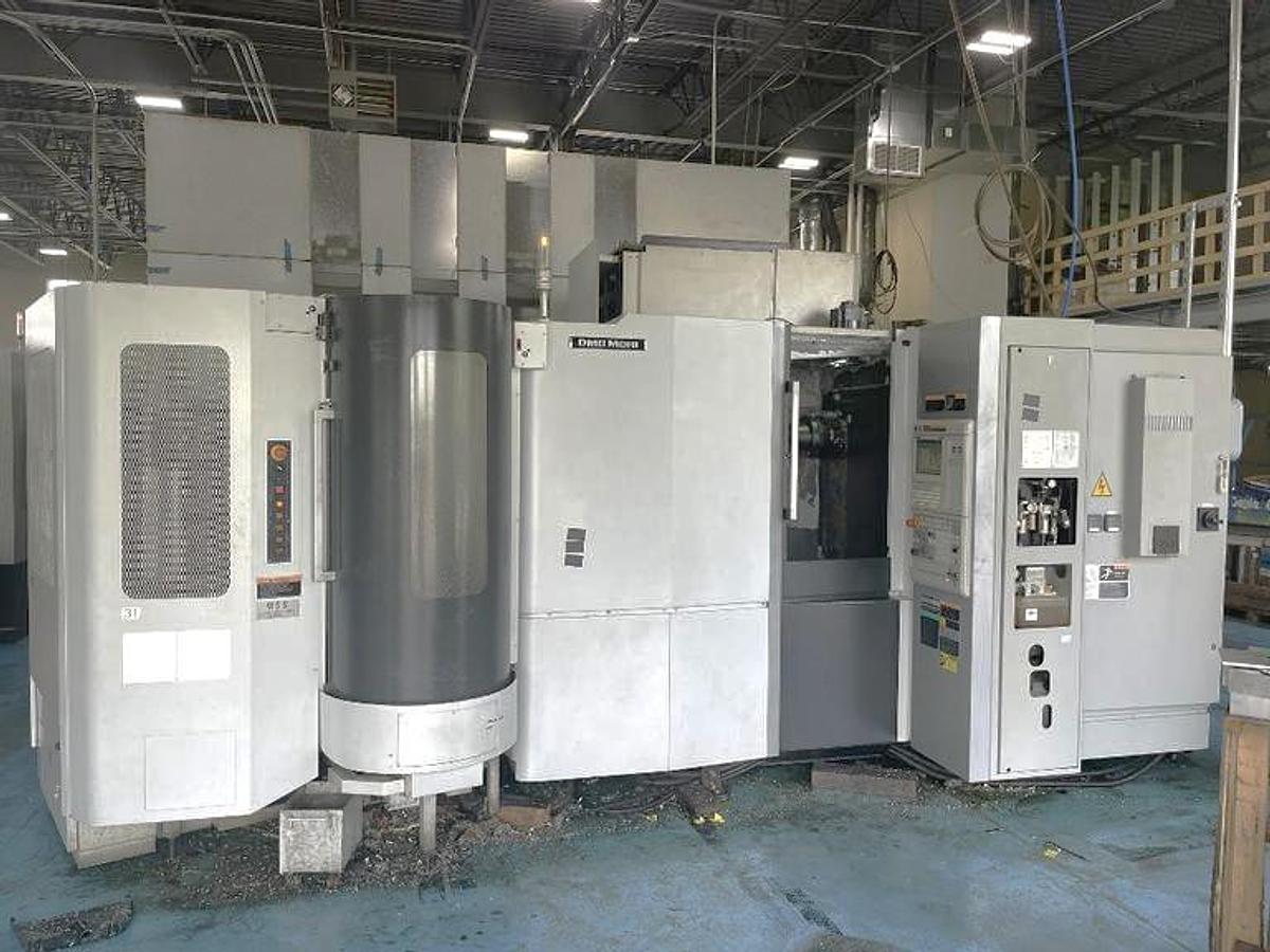 Used 2014 DMG Mori NHX 4000 with 5 Pallet Pool, Full 4th Axis Table, Tool Probe, 1000 PSI Cool Thru Spindle, 120 Station ATC, Conveyor