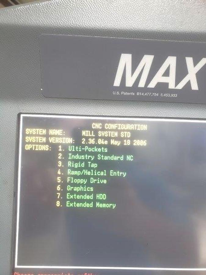 Used 2003 Hurco VM2 with 16 Pos. Side Mounted ATC, Remote Jog Handle, Rigid Tap, Floppy Drive, Ulti-Pockets, Extended Memory