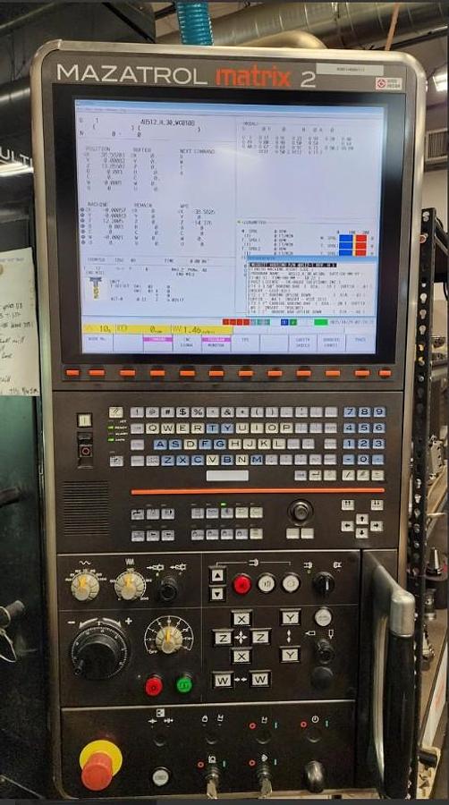 Used 2014 Mazak Integrex i-400S Mill Turn Center with Live Tooling, Y Axis, Subspindle, 60" Centers, 4" Bar Capacity
