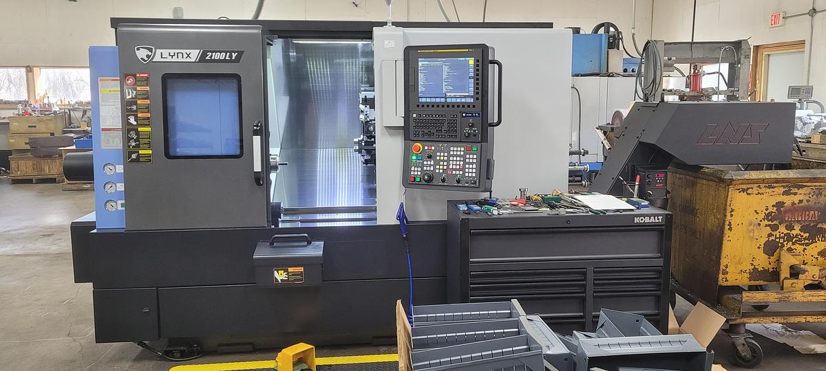 Used 2024 DN Solutions Lynx 2100LYB with C Axis, Y Axis, Milling, Parts Catcher, Chip Convey., Tool Presetter, Tailstock, Collet Chk.