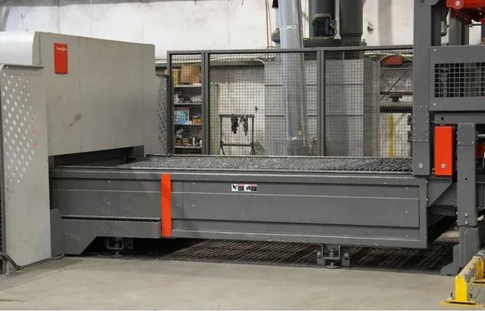 Used 2019 Bystronic Bystar 3015 10,000 Watt Fiber Laser with Upgraded V2 Cutting Head, Dual Pallets, Chiller, Dust Collector