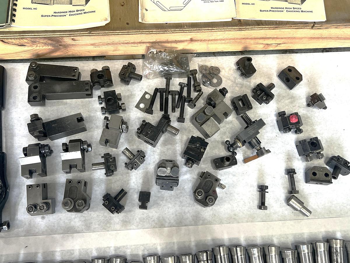 Used 1967 Hardinge HC Super Precision Chucker Tool Room Lathe, Acu-Rite 2 Axis DRO, lots of tooling included