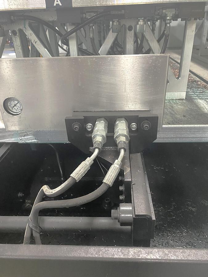 Used 2023 Haas VF8/40 w/ Midaco Pallet Changer, Hydr. Clamping, Extended Z Axis, Probing, 10,000 RPM, Prep for Coolant Thru Spindle