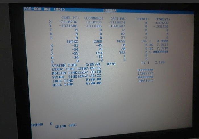 Used 2003 Haas VF-2D with 4th/5th Axis Tables, Pcool, Auger