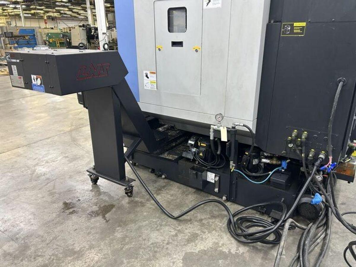 Used 2022 DN Solutions Mynx 5400/50 II with 4th Axis Drive, CAT50 Big Plus Spindle, Chip Conveyor, Mist Collector, Conversational