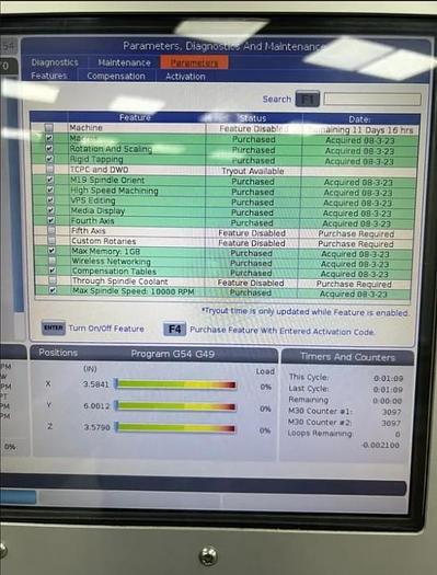 Used 2020 Haas TM-2P with 4th Axis Drive, Probing, 20 Station ATC, 10,000 RPM, High Speed Machining