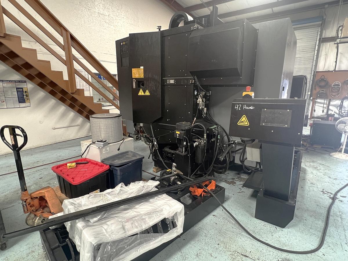 Used 2016 Hurco VMX-42Ui Full 5 Axis Trunnion Style VMC with Tool & Part Probing, Coolant Through Spindle, True 5 Axis