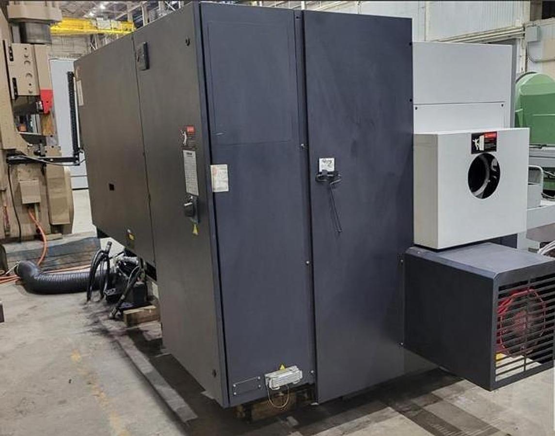 Used 2022 Doosan Puma GT-2600M with C Axis, Milling/Drilling, Collet Chuck, FMB Turbo Barfeeder, Tailstock, Chip Conveyor, Tool Eye