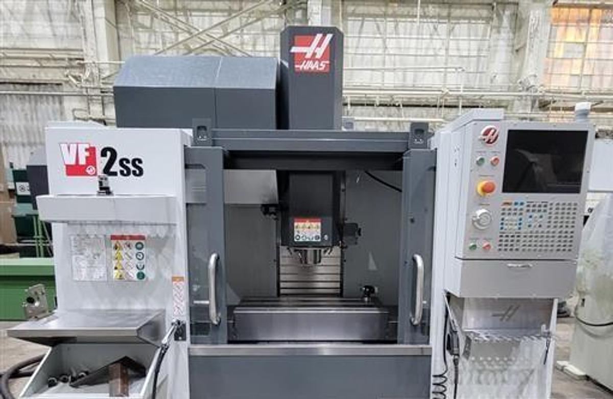 Used 2018 Haas VF2SS with Haas Probing, 30 Station ATC, Chip Auger, PCool, ONLY 1062 Cutting Hours