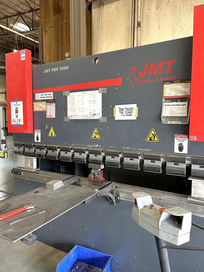 Used 2013 JMT Model PBF 2560 Hydraulic Press Brake