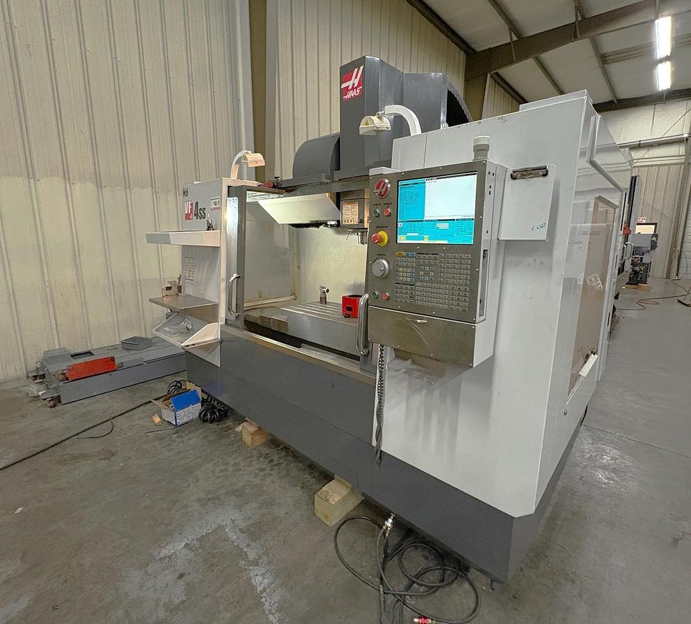 Used 2012 Haas VF4SS with both 4th & 5th Axis Drive, Wireless Probing, Thru Spindle Coolant, HSM, Chip Auger