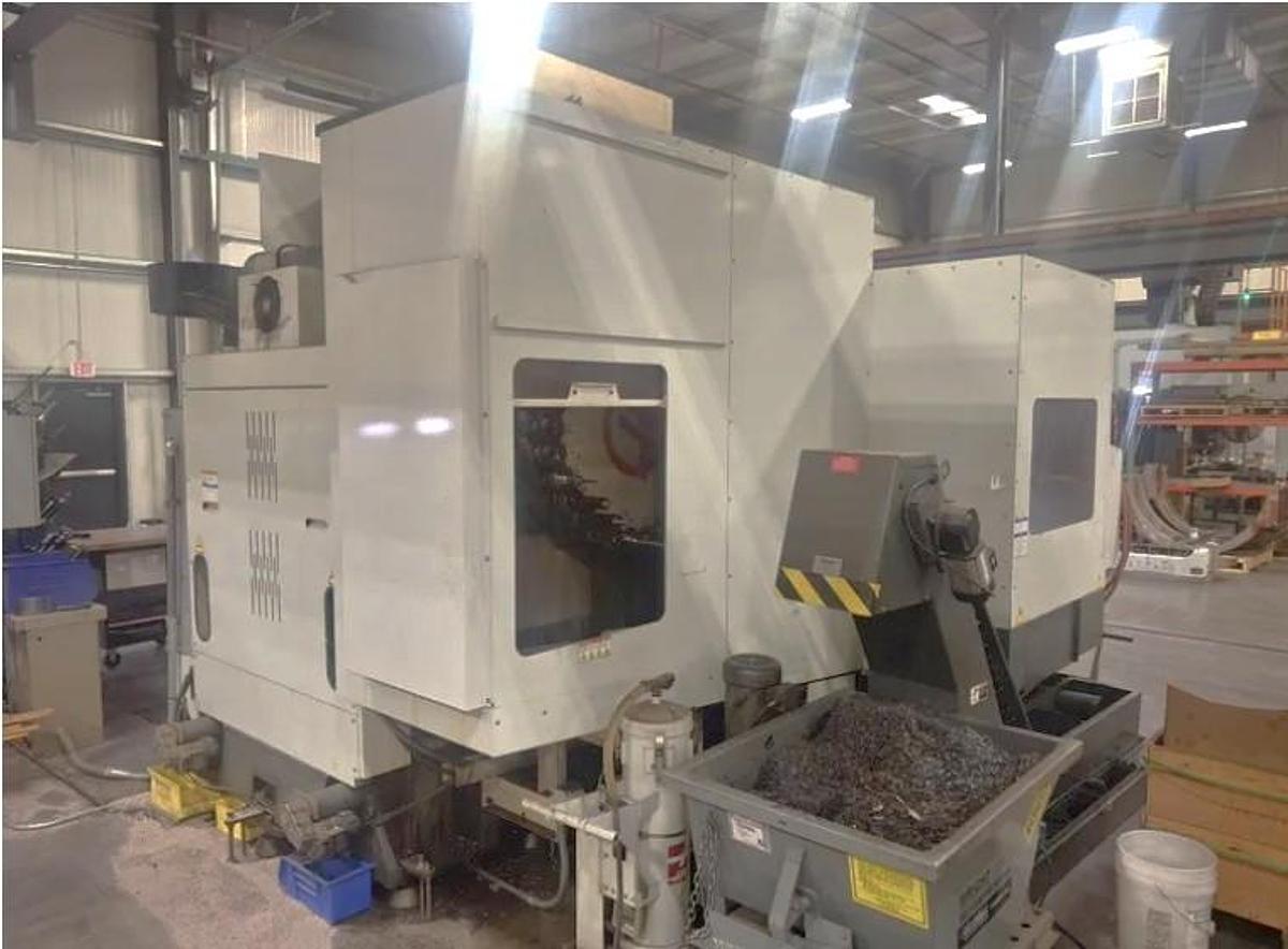 Used 2010 Haas EC-2000-4X with Built In 4th Axis Table, Hi Press. Coolant Thru Spindle, Probing, 6000 RPM, 30 HP Gearbox