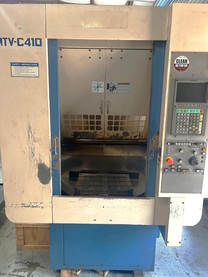 Used 2000 Miyano MTV-C410 Vertical Machining Center w/ 2 Pallet Changer, (42) BT40 Tool Holders, Rigid Tapping