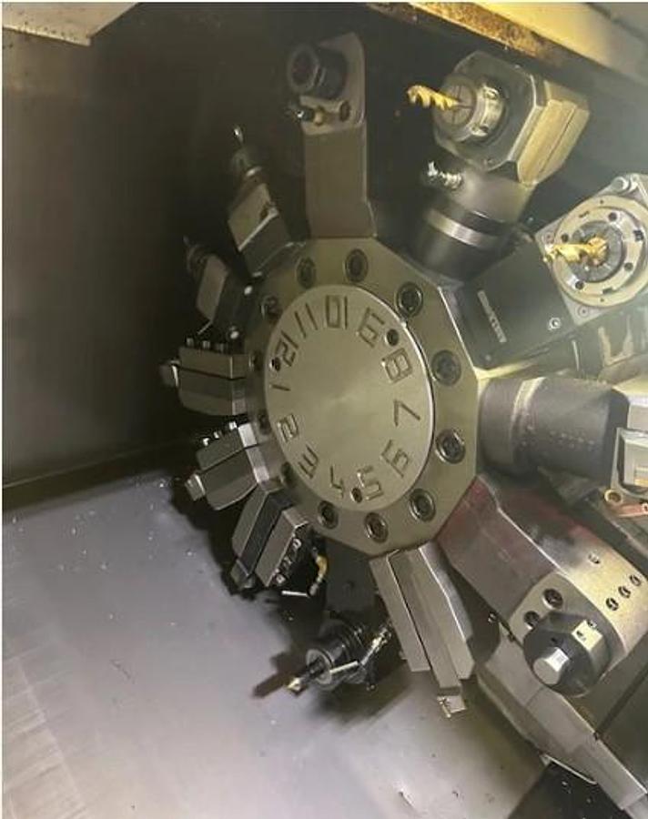 Used 2008 Mazak Nexus QTN 250-II M with Matrix Nexus Control, C Axis Milling, 10" Hyd Chk, Conveyor, HPC