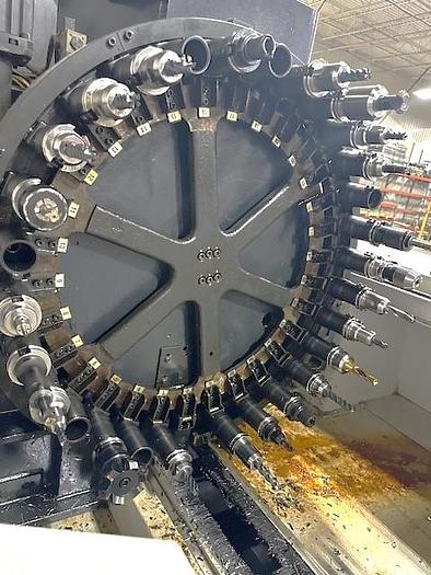 Used 2009 Mazak Nexus VCN 510C-II with Tool Probe, Coolant Thru Spindle and Chip Conveyor