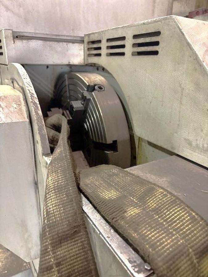 Used 2000 Romi M27 x 80" with 6.77" Big Bore Spindle, Front & Rear Chucks, 8 Station Turret, Tailstock