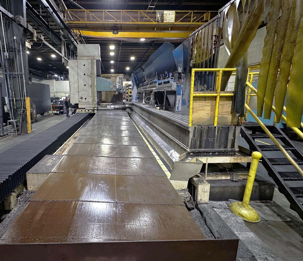 Used 2000 Anayak HVM-T-11000 3 + 2 Axis Bed Mill with B Axis Head with 2.5 Deg Increment, 40 HP, 3000 RPM, Heidenhain Control