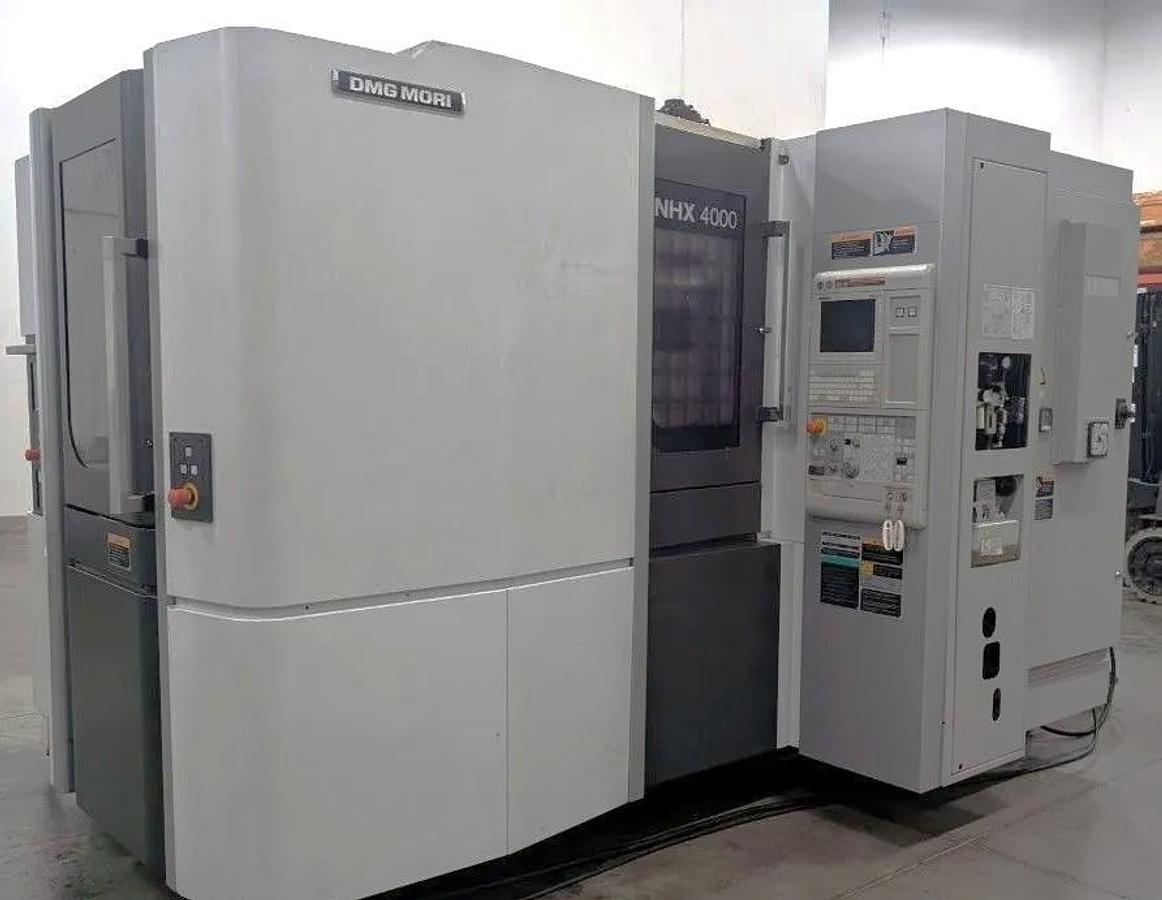 Used 2014 DMG Mori NHX4000 with 1 Degree Pallet Index, Chip Blaster Hi Press CTS, 12,000 RPM, 60 Station ATC, 12,000 RPM, Chip Conveyor