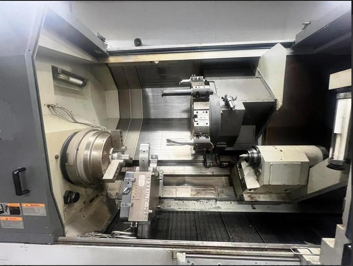 Used 2007 Mori Seiki SL403C/2000 with 80" cc, 6.5" Bar Capacity, 18" Air Chuck, SMW Hydr. Steady Rest, Tailstock, MSX-500III Control