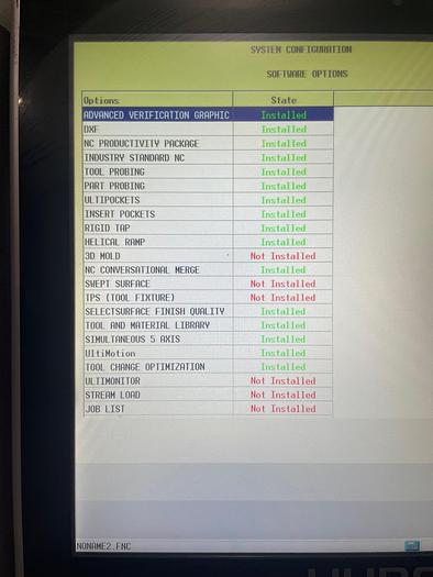 Used 2016 Hurco VMX-42