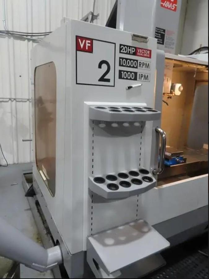 Used 2008 Haas VF2D with 10,000 RPM, Chip Auger, Programmable Coolant Nozzle, USB Port, 9734 Spindle Hours