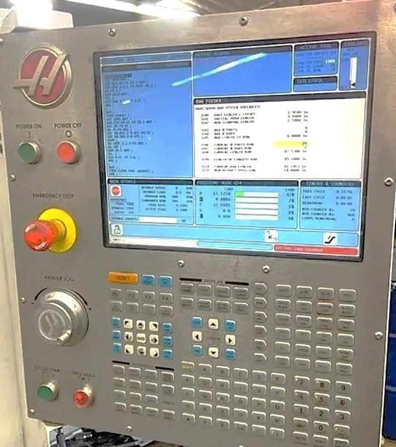 Used 2013 Haas ST-20Y with Y Axis, Live Milling, Parts Catcher, Chip Conveyor, Haas Barfeeder with Spindle Liners, Tailstock, 4800 Cut Hours