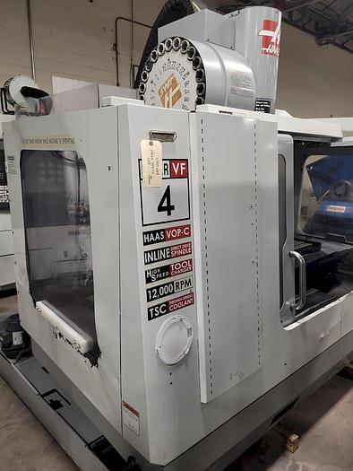 Used 2006 Haas VF4SS w/ Coolant Through Spindle, 4th Axis Drive, Prepped for Probe