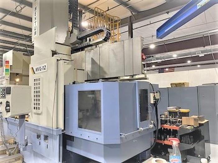 Used 2012 Momentum MVL-12 CNC VTL with milling, delivered new in 2018