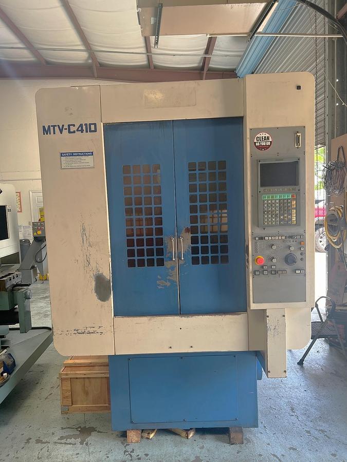Used 2000 Miyano MTV-C410 Vertical Machining Center w/ 2 Pallet Changer, (42) BT40 Tool Holders, Rigid Tapping