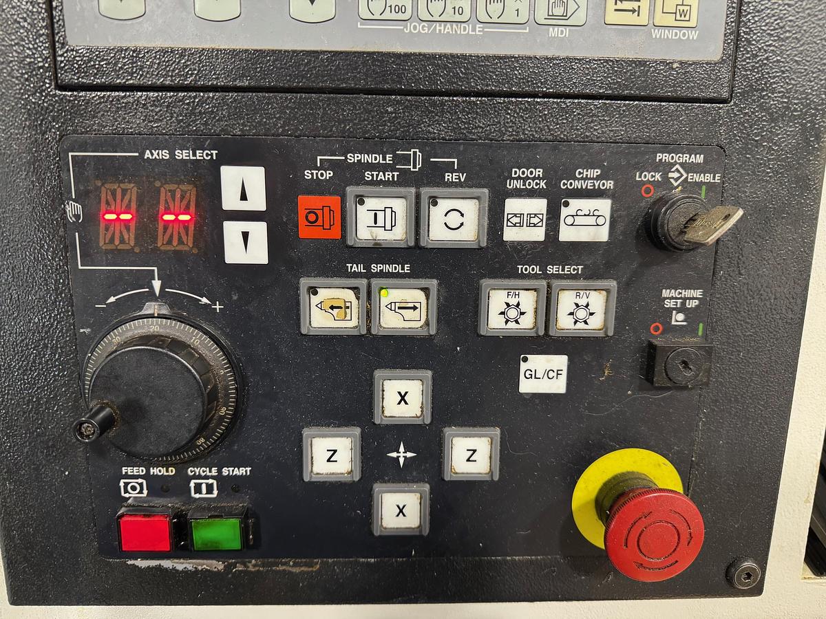 Used 2003 Mazak Nexus QTN 200 with Chip Conveyor, Tool Presetter, Tailstock, 8" Hyd. Chuck, High Press Coolant