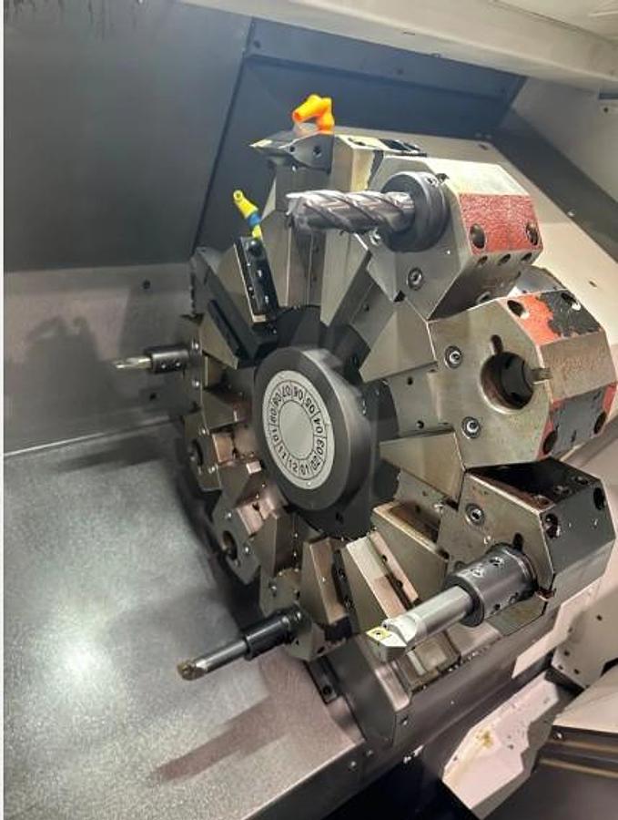 Used 2015 Mazak Quick Turn Universal 250, 8" Hyd Chuck, 2" Bar Capacity, Chip Conveyor, Tool Eye, Tailstock, Hi Pressure Coolant