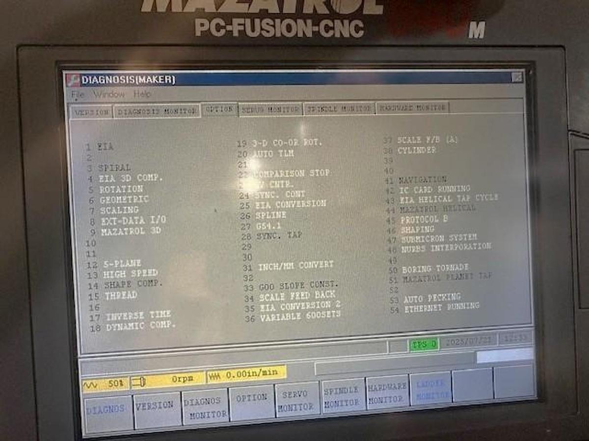 Used 1999 Mazak VTC-30C with (2) Tool Probes, Chip Conveyor, Dual Tool Changers