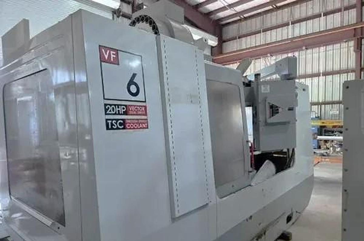 Used 2004 Haas VF-6D/40 with 7500 RPM Direct Drive, 24 Station Side Mounted ATC, TSC, Haas Probing, Hi Speed Machining